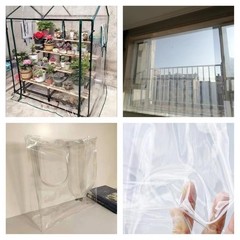 | Super Clear Multi Purpose PVC Vinyl-12 Gauge Waterproof Transparent Vinyl S…