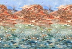 DESERT OASIS 3 yards MODA Fabric Create Joy quilting desert landscape 39761-11
