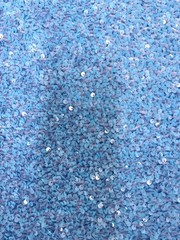 Stephanie LIGHT BLUE Sequins on BLUE Stretch Velvet Fabric by the Yard for Gown