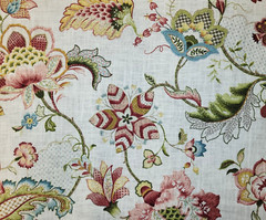 Ophelia in Blossom BTY 54″ Wide P Kaufmann 55% Linen / 45% Rayon Floral Jacobean