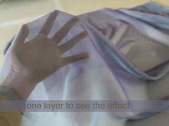 58” Wide By Yard Thin 2 Tone Chiffon Gauze Soft Dancing Bridal Fabric Shading