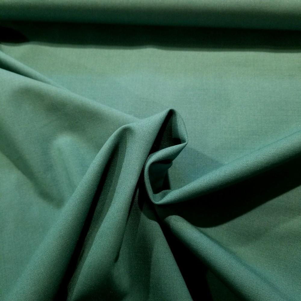 Teal Wool-Blend Stretch Suiting – Smooth, Fine, Lovely! WHOLE LAST PIECE!