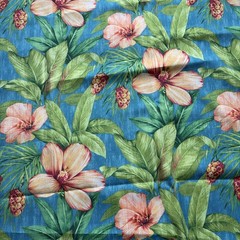 Covington Fabric Tropical Floral Upholstery 8 Yards x 56″ W Indoor Outdoor