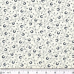 Ecru Kick off Your Boots Horseshoe & Star 100% Cotton Fabric PICK SIZE