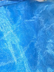 Beautiful Blue Organza Fabric 55″x 38″ With Some Glitter