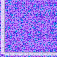 Midnight Bloom Floral Fabric | Hydrangea Dot Purple | Timeless Treasures YARD