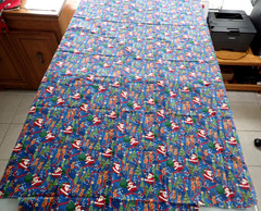 “Season’s Greetings” by Fabri-Quilt #620 Christmas Cotton Santa Reindeer Fabric