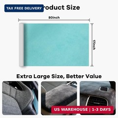 Premium Self-Adhesive Suede Fabric Wrap for Cars, Suede Car Interior Wrap for Da
