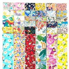 42pcs 2.4 * 19 inch Fat Quarter BundlesCotton Jelly Roll Easter Fabric Strips…