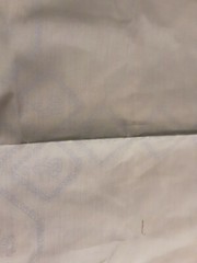 Fabric Light Green Tablecloth 52 X 52 With Some Floss needs done