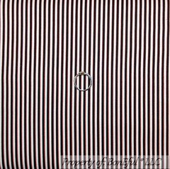 BonEful Fabric FQ Cotton Quilt B&W Black White Red Stripe Tiny Stripe Jail House