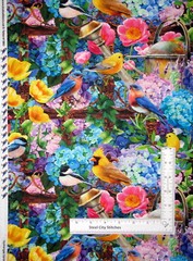 Birds Hydrangea Garden Fabric Flowers Digital Cotton Fabric Studio E By Yard