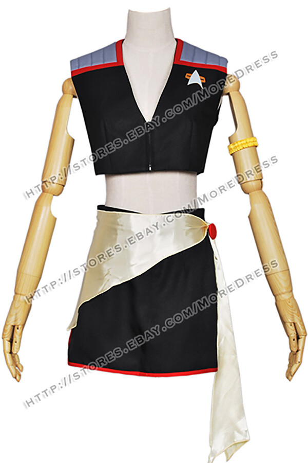Mirror Costume for Star Trek Mirror Cosplay Top Skirt Sash Outfit Girls Uniform