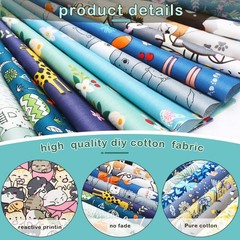 40 Pcs 10 x 10 Inches Cotton Fabric Bundle Squares Precut As Pictures Shown