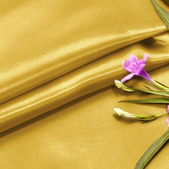 5 Yards X 55 Inch Wide Gold Satin Fabric by the Yard, Silky Charmeuse Satin Fabr