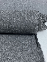 Light/Midweight DARK CHARCOAL GRAY Wool Flecked Heather 59″ Wide By the Yard
