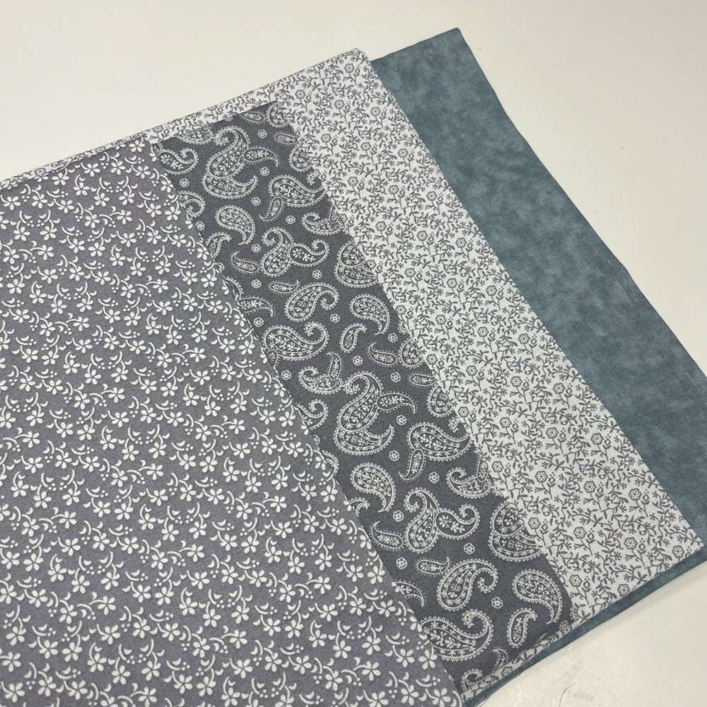 Lot 4 1/2 yards CURATED coordinating quilting Fabric MDG Gray Colorway QUILTING
