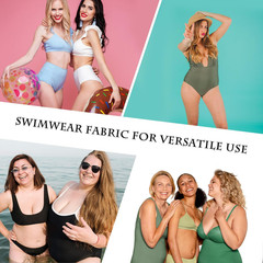 Nylon Spandex Fabric – 80% Nylon 20% Spandex, 58″ Wide 4-Way Stretch | Soft Quic