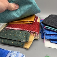 Large Lot Of Random Assorted Quilting Fabric