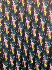 Mix 7 PCS 45cmx135cm Colorfull Printed Disney Cartoon Pattern Synthetic Leather