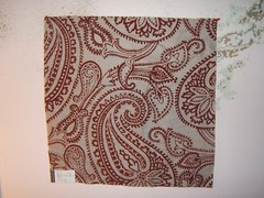 Lee Jofa Groundworks, Paisley Flock, Various Colors and Sizes Available