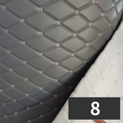 Faux Leather Fabric Car Upholstery Sponge Quilted Embroidered Thick Waterproof