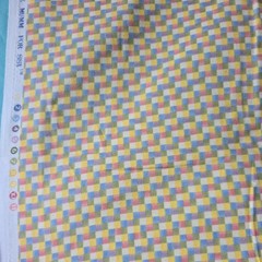 Debbie Mumm-Mumms The Word Vintage Flannel Fabric Pastel Checker Plaid 1.75Yd