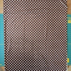 Minky 1.25 Yds x 58″ Wide Chocolate Brown & White Polka Dots Plush Fabric