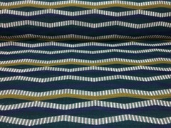 Evening Tide Marine Mid Century Modern Wave Fabric