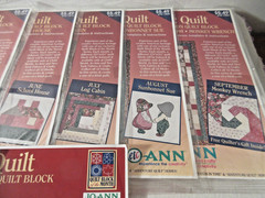 Jo Ann QUILT BLOCK OF THE MONTH CLASSIC QUILT 12 Patterns Only 1998