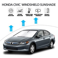 D-Lumina Windshield Sun Shade for 2012 2013 2014 2015 Honda Civic Accessories…
