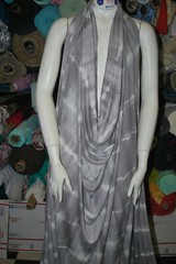 Tie-Dye Rayon Spandex Print Jersey Knit Fabric Gray combo Stretch 9 oz