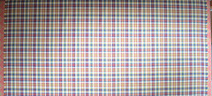32 Yard Avail / Small Woven Plaid 100% Cotton Vintage Upholstery Fabric