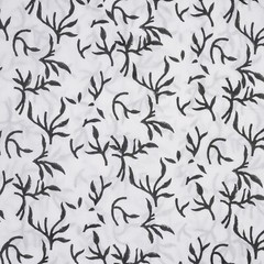 5 Yard Hand Block Print Fabric Cotton Indian Natural Sanganeri Print Fabric Art