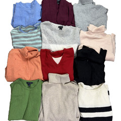 Cashmere Sweater Cutter Lot of 12 Sweaters For Crafts Repair ~6 lbs
