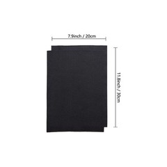 20 PCS Black Soft Felt Sheets 8×12 Inch 1.4mm Thick Handicraft Fabric DIY