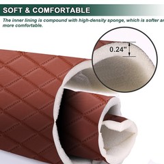 63″ W Quilted Vinyl Faux Leather Foam Backed Car Headliner Upholstery By Yard