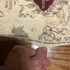 New Cotton Jersey #238001 Fabric Harry Potter HP Approx 60×35”Marauder’s Map