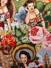Fabric – Vintage Alexander Henry Las Senoritas Western Cotton BTY 36″ L x 44” W
