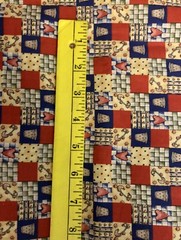 VTG Sewing Theme Cheater Quilt Thimbles Hearts Dianna Marcum 4 Marcus Bros BTFQ