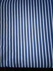 Sunbrella Shore Regatta Indoor/Outdoor Blue White Striped Fabric By the Yard 54″