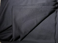 Synthetic Blend Black Stretchy Fabric 2.7 Yards x 62 Inches Wide