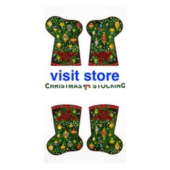 Home For Christmas Nursery DIY Quilting Fabric Throw Pillow Stocking Panel 24″