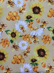 Bullet Fabric Knit Liverpool (5) 1 Yard Cuts Tulip Rose Sunflower Dog Novelty