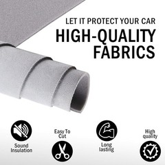 Light grey Headliner Fabric & Foam Backing For Car Rv Boat Home Ceiling Repair