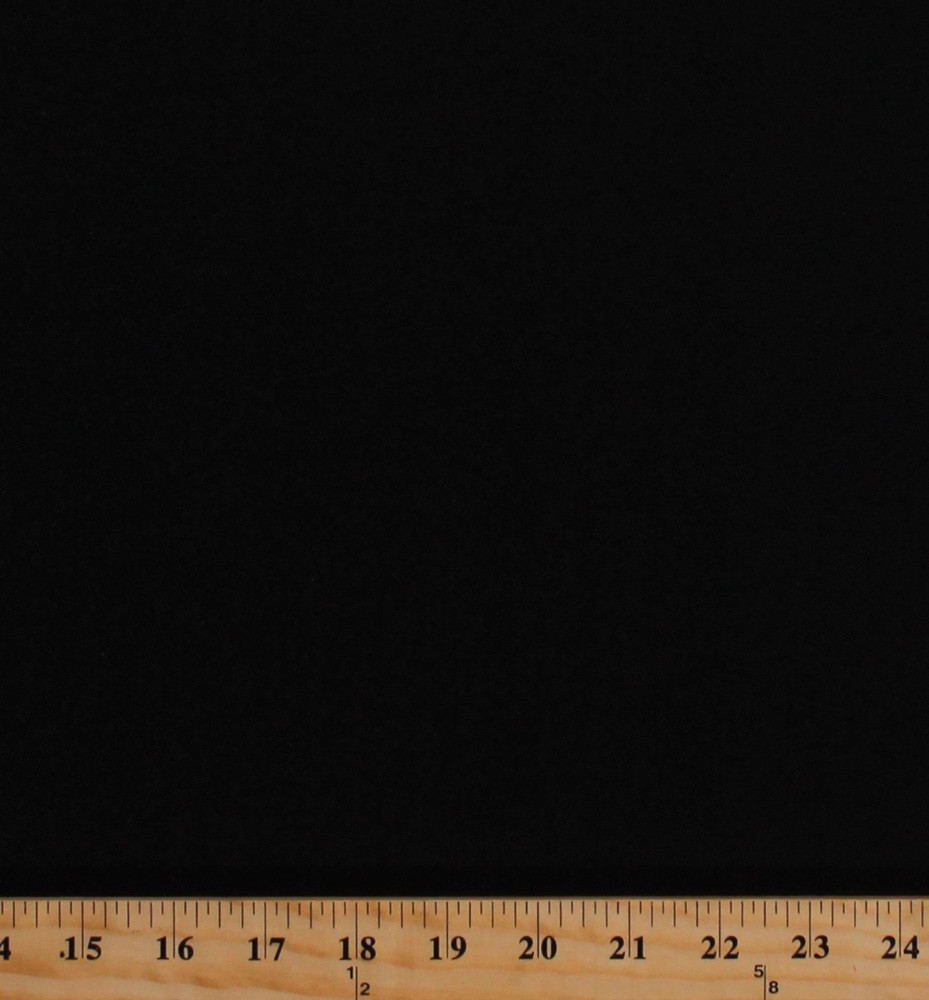 Polyester Ponte’ Double Knit Easy Care Black Stretch Fabric By the Yard D352.05