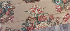 Ralph Lauren Fabric Remnant Scrap Upholstery Material Tan Floral 59″ x 24″