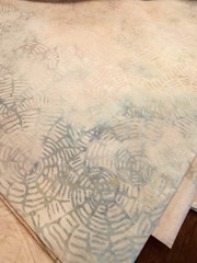 NEW Vintage Pastel Peach Pink Batik Cotton Fabric Quilt Sew Blender BTY 44″W