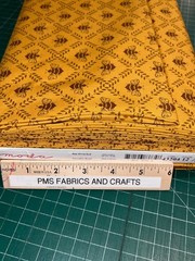 Moda Sun Drenched Bees on gold 100% cotton fabric by the yard 36 x 44 43204 12
