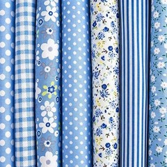 Cotton Fabric 7Pcs 9.8″ x 9.8″ Quilting Patchwork Bundles